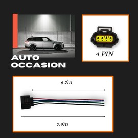 AUTO OCCASION Idle Air Control Valve TPS Sensors Connector 4 Wires Pigtail Compatible with S1931 Dodge Chrysler Toyota Lexus