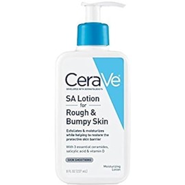 CeraVe CeraVe SA Lotion for Rough & Bumpy Skin, Vitamin D, Hyaluronic Acid, Lactic Acid & Salicylic Acid Lotion, Fragrance Free & Allergy Tested, 8 Ounce