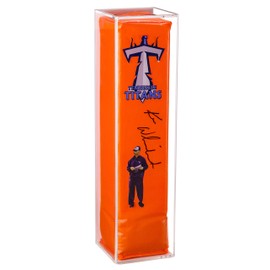 Deluxe Acrylic Display Case for Football End Zone Pylon with White Back and Wall Mount (Vertical or Horizontal) - (A021-WB-WM)