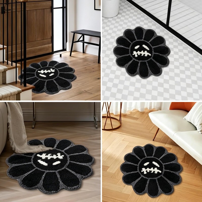 KFSCIP Cool Rugs, Cool, Gothic, for Bedroom, Round Bathroom Mat