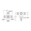 Santec Luxury Brand Santec SA3WAY20 3-Way Wall Mount Diverter Rough