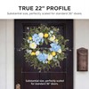 Quixem 22 Inch Lemon Wreath for Front Door, UV Resistant