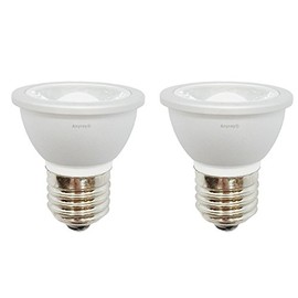 Anyray 2-LED Light Bulbs HR16 120V 5W E27 MR-16 JDR C Hood Lamp Short Neck E26 (Warm White)