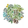 exceptionalbeauty 60 Stickers Washi Botanicals Leaves Sprigs Plants Scrapbooking Art