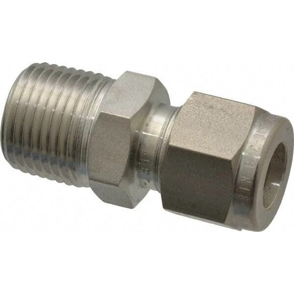 Ham-Let 3002005 Tube Connector: 3/8" MNPT x Compression, 316 Stainless