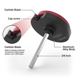 PVC Pipe Reamer with 3/8-Inch Hex Shaft - PVC Fitting Saver for Water Lines, Drain Lines, and Vent Lines - Plumbing Tool for Inside Pipe Cutting - Clean Ream Extreme (PVC Pipe Reamer, 3 inch)