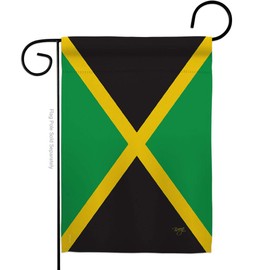 Breeze Decor G158125 Jamaica Flags of The World Nationality Impressions Decorative Vertical Garden Flag 13" x 18.5" Printed in USA Multi-Color