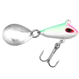 Troutlook Trout Baron Jig Spinner - High Quality Long Casting Bait for Trout, Perch and More (White Pink)