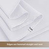 sancua White Table Cloths Rectangle, 8 Pack Tablecoths for 6