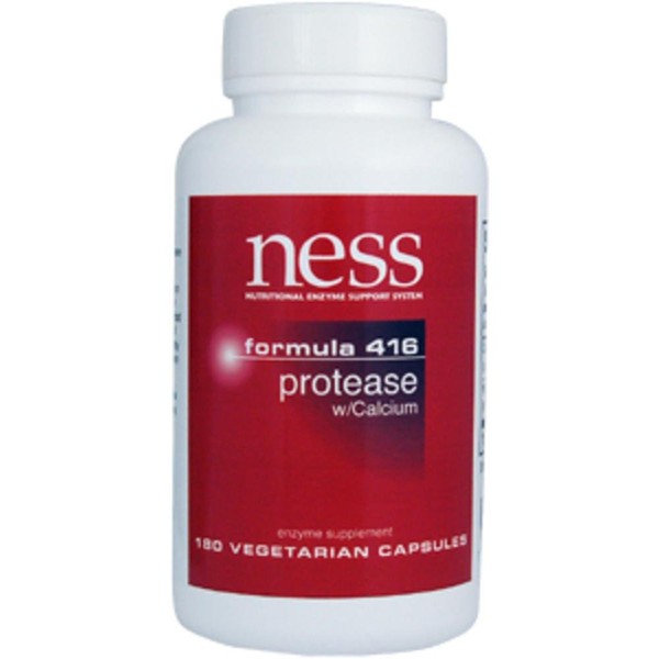 Ness Enzymes- Protease w/Calcium #416 180 vcaps