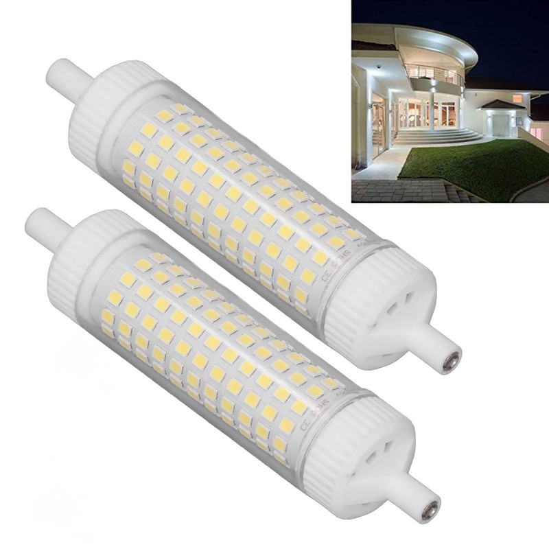 2Pcs R7S LED Light Bulb 118mm Dimmable 15W 154 LEDs