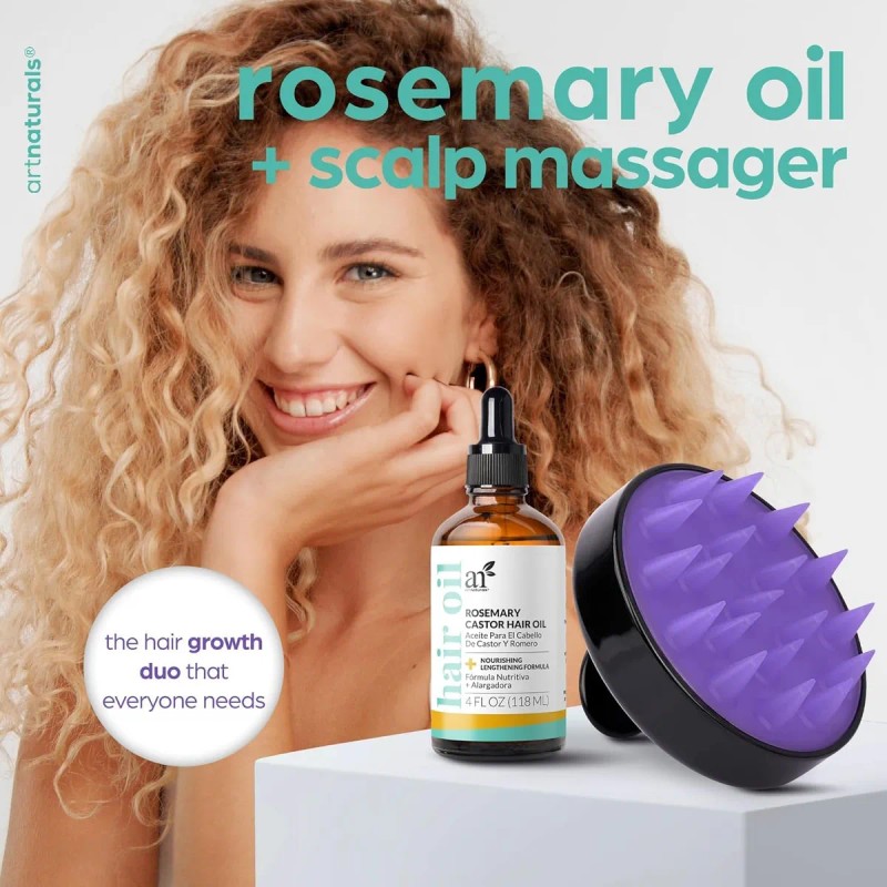 Artnaturals, Kit Crecimiento Cabello Romero Y Aceite Ricino