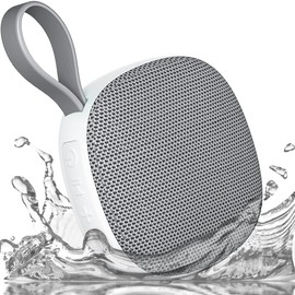 Uandear Bluetooth Speaker, IPX67 Waterproof Bluetooth Speaker, Mini Mirai Speaker, Magnetic Design, Wireless Speaker, Built-in Microphone, Anchor Speaker, 18 Hours of Continuous Playback, TWS Function, HD Calls, TF Card Compatible, Japanese Instruction Manual (White)