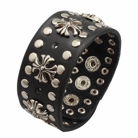 Ultra Celtic Gothic Leather Goth Steampunk Bracelet Emo Punk Cyber Wrist Cuff Mens Womens Wristbands Biker Rock Vintage Gothic Style Adult Mens Bracelets Womens Bracelet Wrist Band Cyber Goth