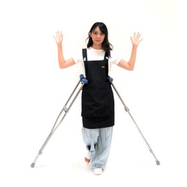 Apron Medium Size Aprons for Crutches, Convenient for Breaking Goods, Large Pockets