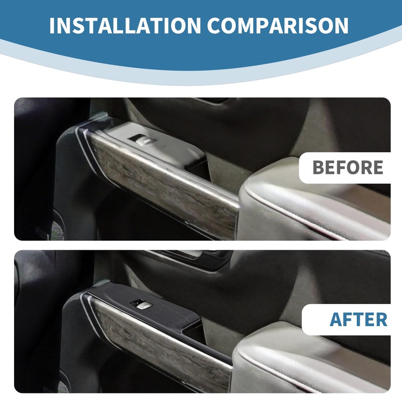 PDKLIN for Silverado Window Switch Door Panel Trim Cover for