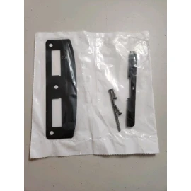 Pella Hinged Patio Door Strike Plate Matte Black #05650000   6 7/8" Tall