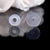 50Pcs Silicone Earring Backs Stopper for Piercings, Clear Discs Stabilizer