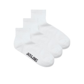 Jack & Jones Leon Men's Socks (Pack of 3) - 41-46, White