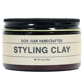 Don Juan Handcrafted Styling Clay Pomade 4oz - Medium Hold - Matte Natural Finish - Water Based - Summer Breeze Scent