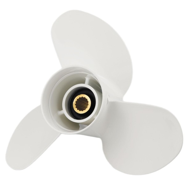 AYWSTC Outboard Propeller for Yamaha Engine 50/60/70/75/80/85/90/115/130HP, 15 Spline Tooth,