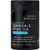 Omega-3 Fish Oil 1250mg (Triple Strength) 180 gelcaps Contains the highest levels of triglyceride Omega-3s EPA  DHA per softgel  Best Omega support...