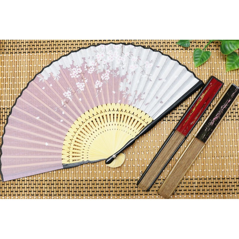 Asahi King Hand Fan Sakura Black Brown 131016