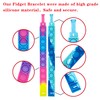 DOPWQAA 100PCS Pop Fidget Bulk Bracelets Toys, Fidget Popper Bracelet