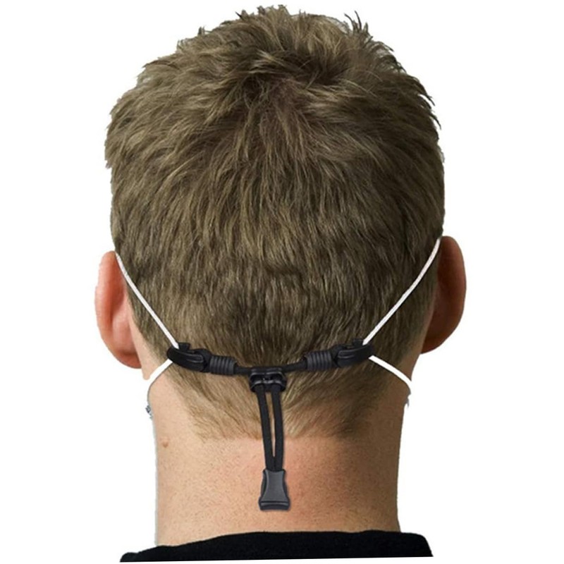 KOMBIUDA 4pcs Adjustable Nylon Extenders Comfortable Ear Savers for Masks