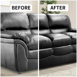 Leather Recoloring Balm Leather Color Restorer for Couches,Leather Dye Paint Leather Color Restorer Leather Fade Scratch Repair for Car Seats Furniture Shoes Boots Purse Jacket Belt Gloves (Dark Gray)