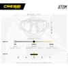 Cressi Atom, Black/Black, Clear Lens