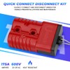 Uddick 2PCS 175A 1/0-4 Gauge Battery Cable Quick Connect/Disconnect Connector