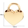 2 Pack Heart Shape Padlock Key Heart Padlock Mini Lock