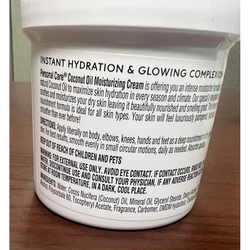 Delta Brands Inc Coconut oil Moiturizing Cream/ Lotion with Vitamin