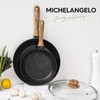 MICHELANGELO Nonstick Frying Pan with Lid, 8 Inch Frying Pans