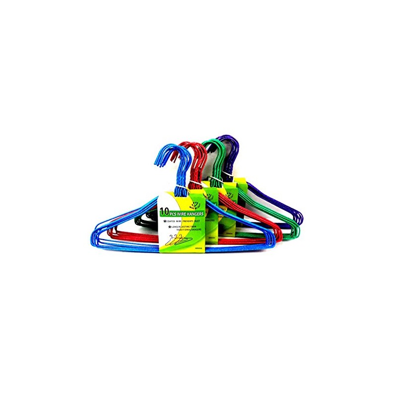 40pc Wire Hangers Galvanized Steel Metal Coat Clothes Hangers with
