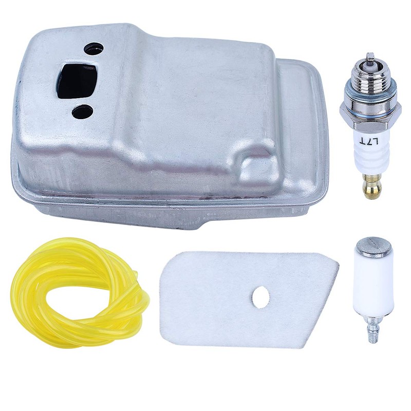 Adefol String Trimmer Exhaust Muffler Kit for Husqvarna 124L 125L