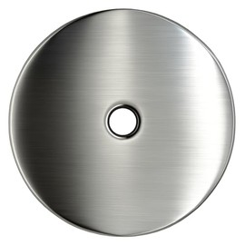 trust4care 4-Pack Thick Brushed Satin Nickel Backplate for Cabinet Knobs, 2-1/3" Round Rosette Plate Sheet for Bifold Closet Doors, Large Escutcheon Back Plates for Doorknobs & Pulls, Handles