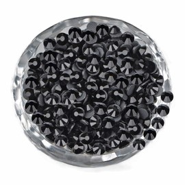 LPBeads 2000 Pieces SS20 Black Hotfix Rhinestones Flatback Round Crystal Glass Rhinestones Gems for Crafts Nail Face Art Clothes Shoes Bags DIY