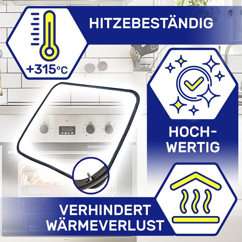 Oven Seal 400 x 290 mm with 4 Hooks with