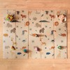 Extra-Large Foldable Baby Floor Mat with Animal Print - Safe