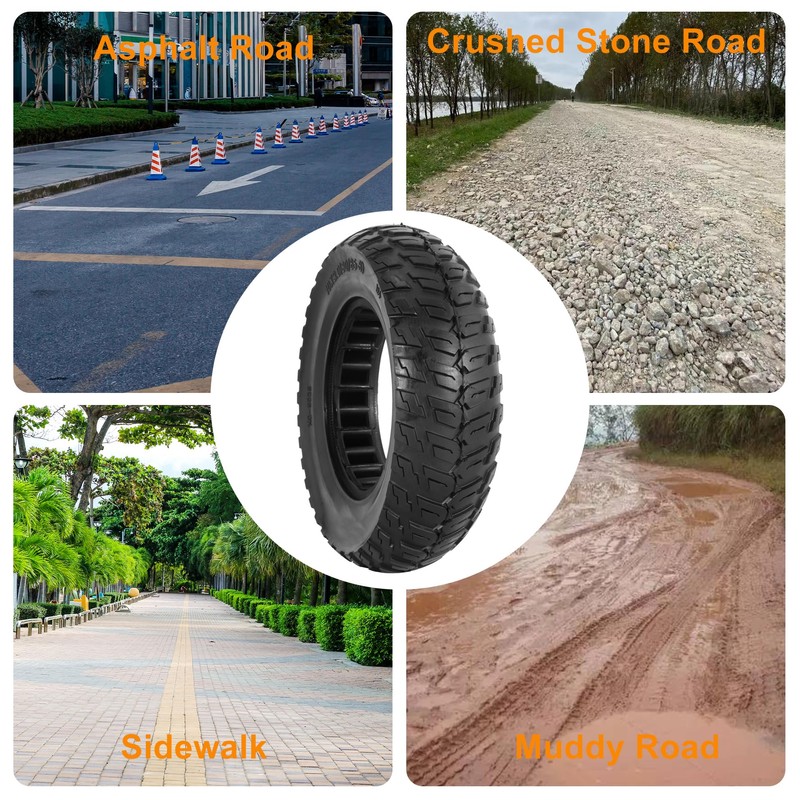 10x3.0 Tubeless Solid Tire, 80/65-6 Electric Scooter Tire