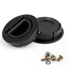 0XBIT Inlet Handle, Black, Pack of 2 Round Embedded Pull