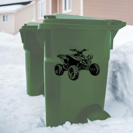 Extra Large 460mm 'ATV 4 Wheeler' Transparent/Clear Sticker Decal for Windows/Cars/Walls (DC00132471)