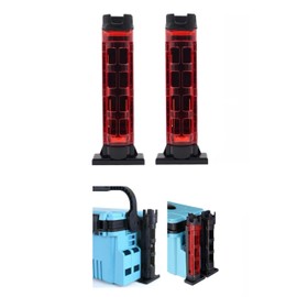 [Set of 2] Rod Holder Meiho Bucket Mouse Compatible Daiwa Tackle Box Compatible Rod Stand Fishing Rod Stand (Red)