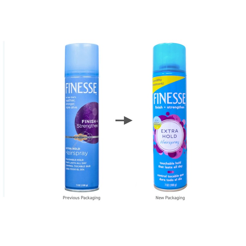 Finesse Finish + Strengthen, Extra Hold Hairspray 7 oz (Pack