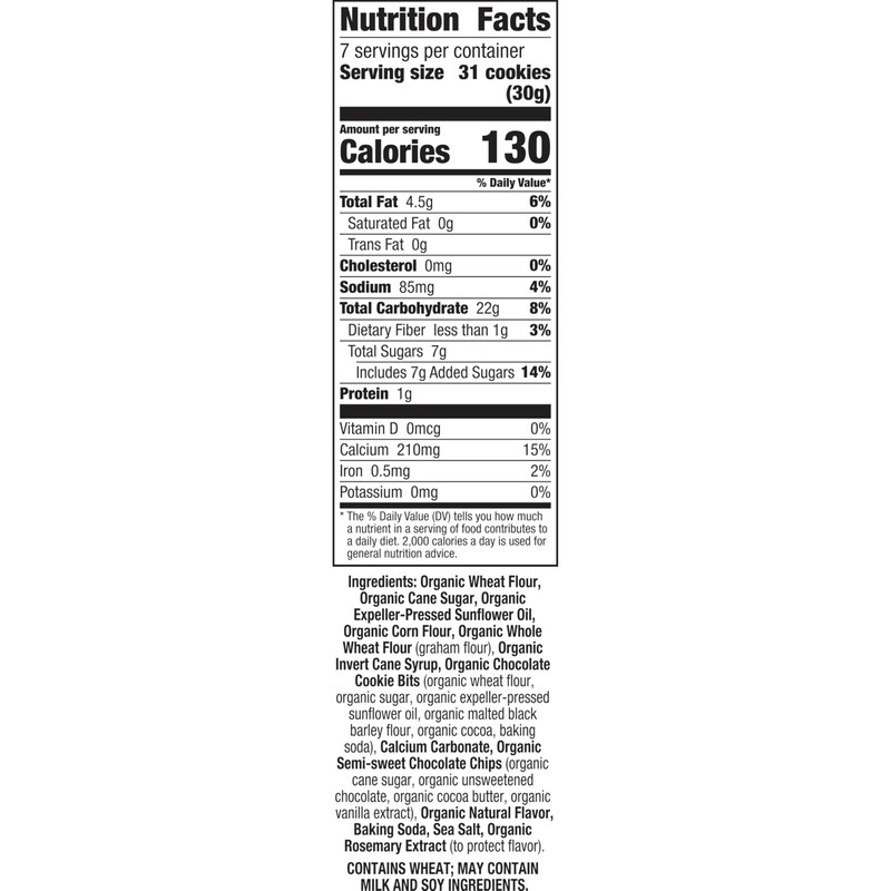 Annie's Organic Bunny Grahams Snacks, Chocolate Chip, 7.5 oz