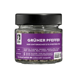Bremer Gewürzhandel Green Pepper, Whole, Fresh Aroma, Ideal for Cooking Dishes with Herbs, 45 g in Glass