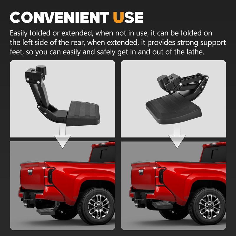 HOPE YOU READY Rear Bed Step Tailgate Bedstep Compatible with