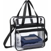 Harrington Marley Large Clear Tote Bag, Transparent Toiletry Shoulder Bag,